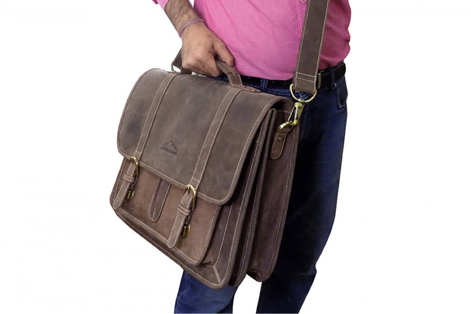 Alpenleder Aktentasche Ohio Kaffee