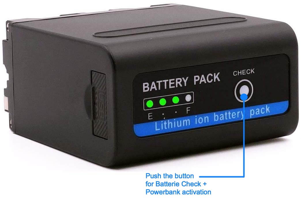 Baxxtar Ersatz für Akku Sony NP-F970 Plus Black Series